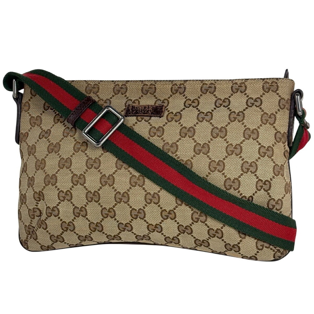 Gucci GG shoulder bag Sherry web canvas brown